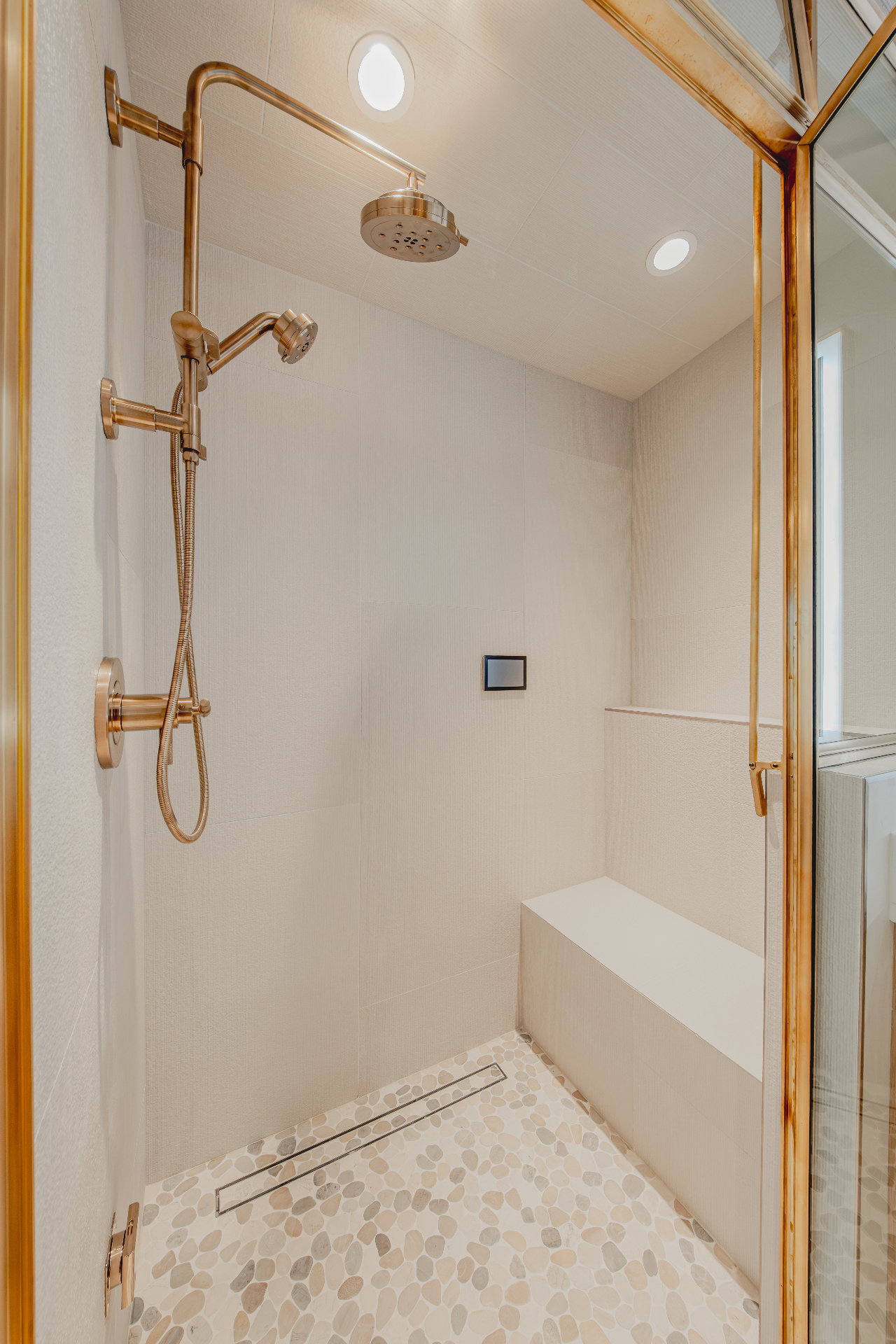 Custom shower tile detail