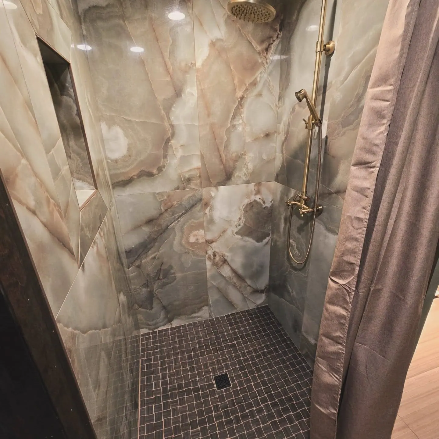 Project bathroom with shower tile